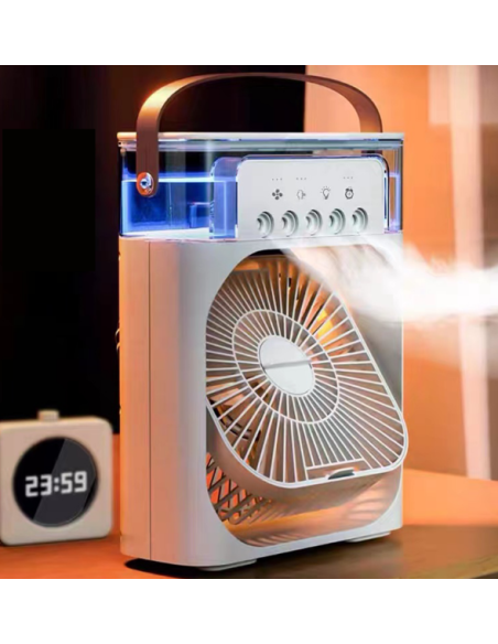 Ventilatore 2in1 e condizionatore portatile ricarica USB
