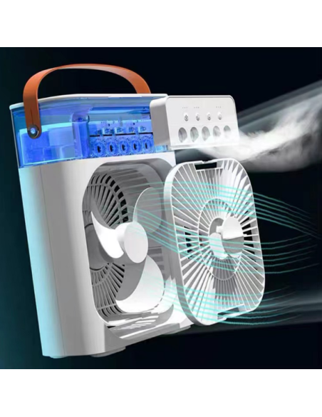 Ventilatore 2in1 e condizionatore portatile ricarica USB