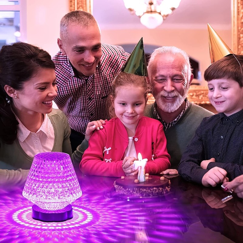 Lampada da tavolo rgb multicolore