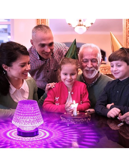 Lampada da tavolo rgb multicolore