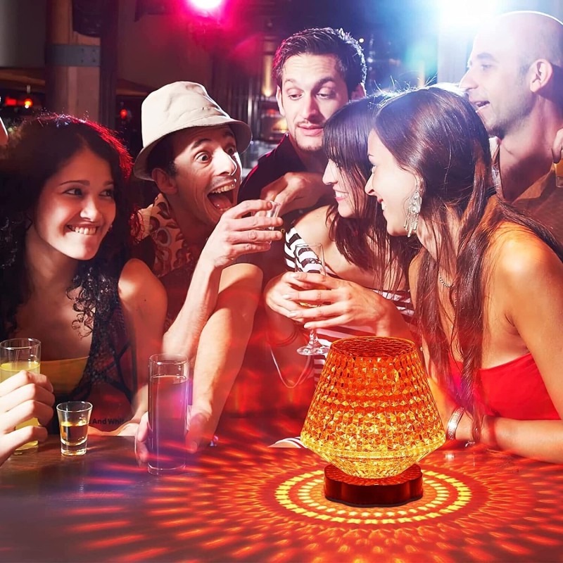 Lampada da tavolo rgb multicolore