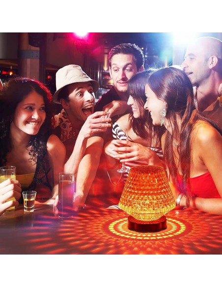 Lampada da tavolo rgb multicolore