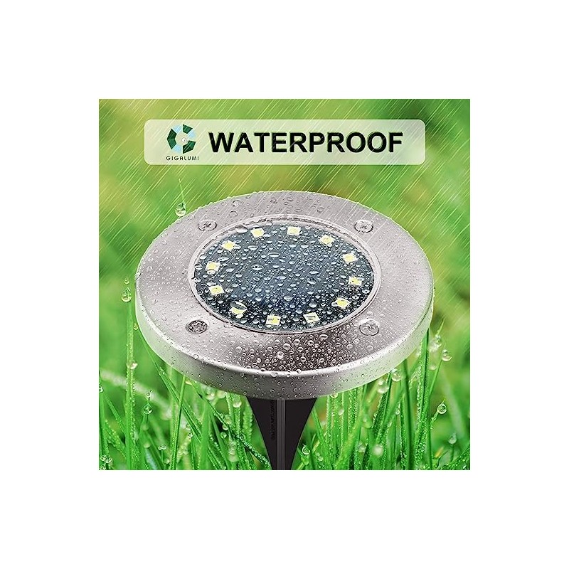 4pz faretti ricarica solare senza fili giardino