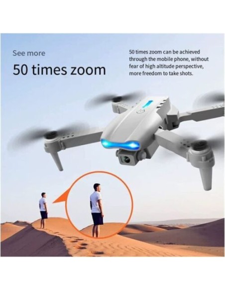 Drone Pieghevole Con Fotocamera 1080p Telecomando Smartphone Wifi