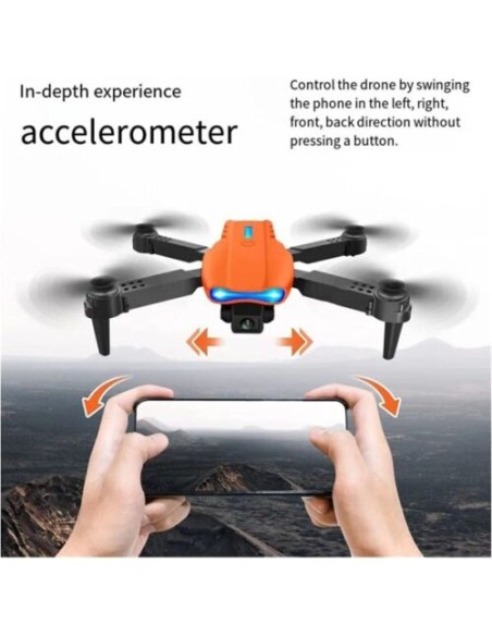 Drone Pieghevole Con Fotocamera 1080p Telecomando Smartphone Wifi
