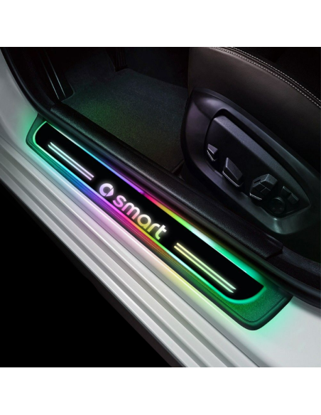 4pz anteriore e posteriore battitacco LED Smart RGB senza fili adesivo