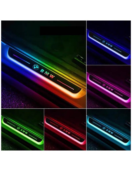 4pz battitacco LOGO LED senza fili, usb, multicolore rgb