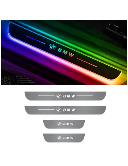 4pz battitacco LOGO LED senza fili, usb, multicolore rgb
