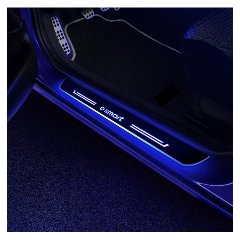 4pz battitacco LOGO LED senza fili, usb,...