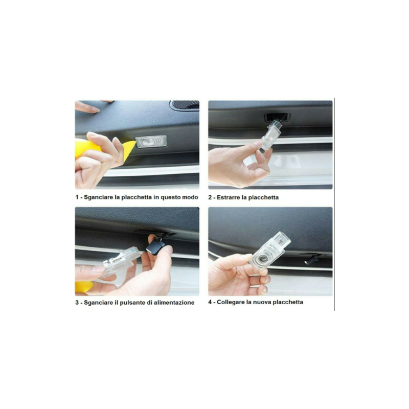 Luci sottoporta Audi S-line con filo