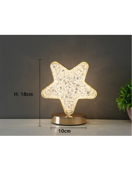 LED Lampada da tavolo USB Stella Luna touch