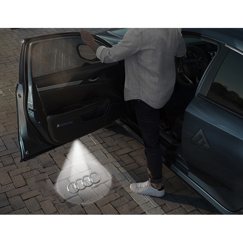 Luci sottoporta Audi simbolo kit Carbonio