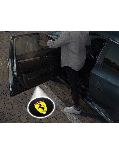 Luci sottoporta Ferrari kit Carbonio