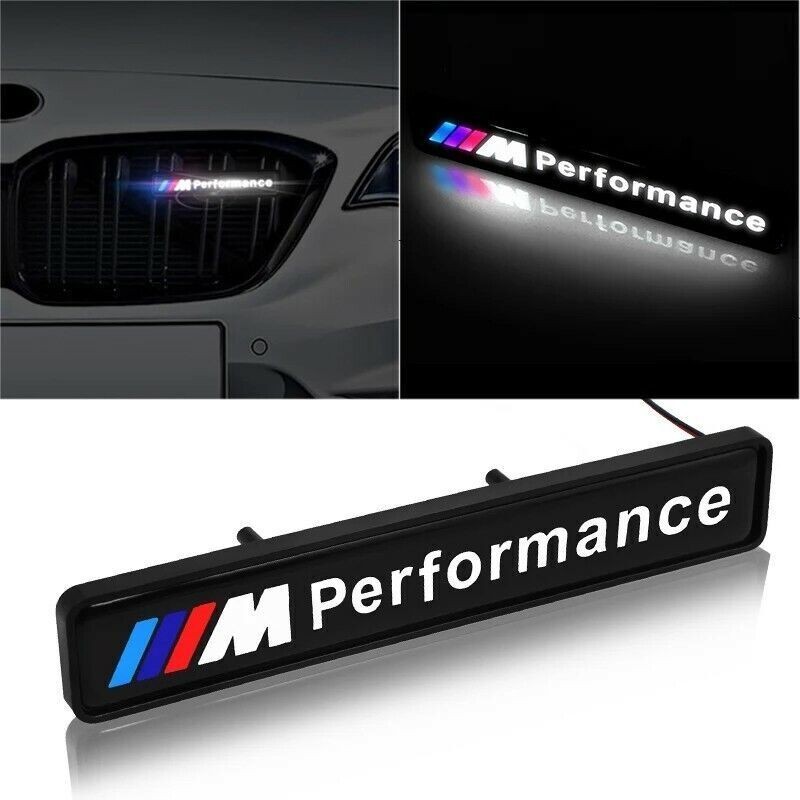1x Distintivo con logo illuminato con emblema luminoso a LED per griglia anteriore M/// bmw