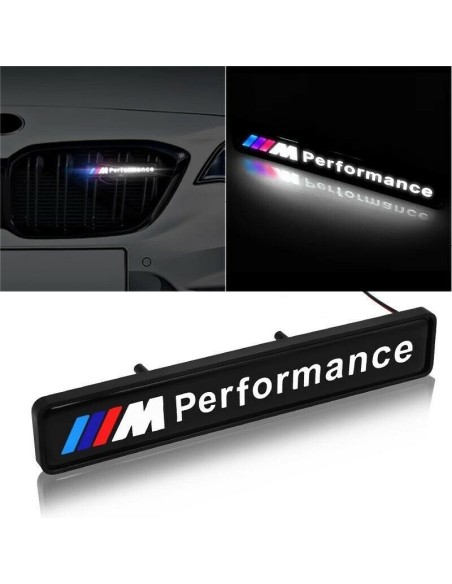1x Distintivo con logo illuminato con emblema luminoso a LED per griglia anteriore M/// bmw