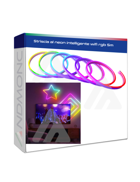 Striscia al neon intelligente wifi rgb 5m