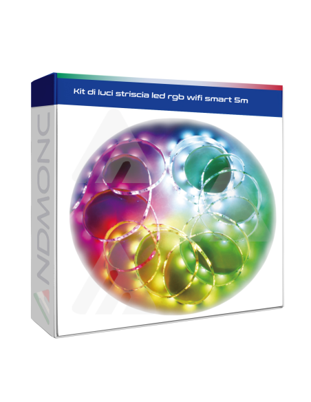 Kit di luci striscia led rgb wifi smart 5m