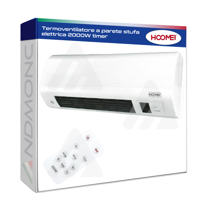 Termoventilatore a parete stufa elettrica 2000W...