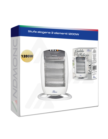 Stufa alogena 3 elementi 1200W