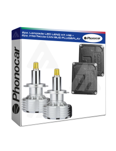 Coppia Lampade LENS H7, H18 LED 12V CAN BUS