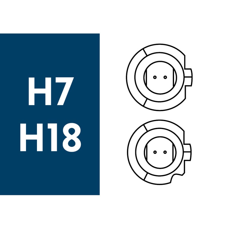 Coppia Lampade LENS H7, H18 LED 12V CAN BUS