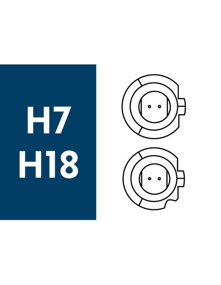 Coppia Lampade LENS H7, H18 LED 12V CAN BUS