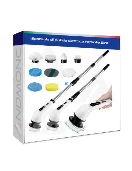 Spazzola di pulizia elettrica rotante Pulizia Casa,Auto,doccia,pavimenti
