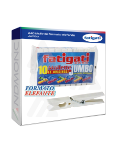 240 Mollette formato elefante Jumbo Fatigati