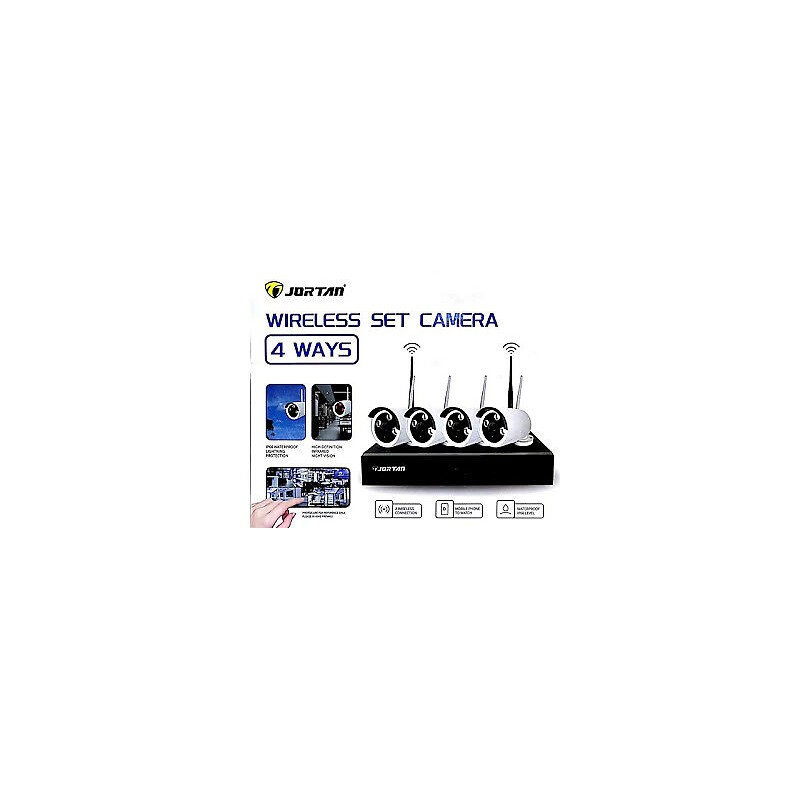 Kit videosorveglianza hd nvr dvr wireless 4 canali
