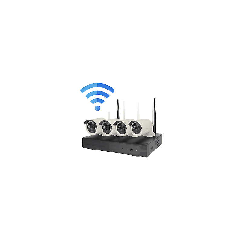 Kit videosorveglianza hd nvr dvr wireless 4 canali
