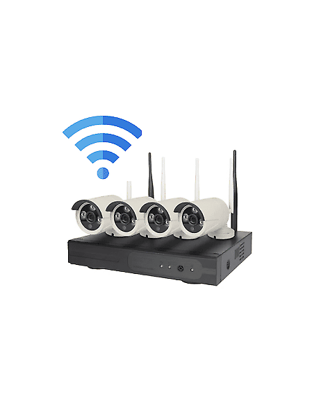 Kit videosorveglianza hd nvr dvr wireless 4 canali
