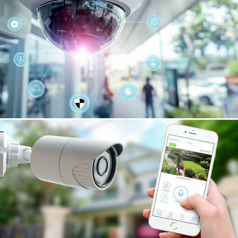 Kit videosorveglianza hd nvr dvr wireless 4 canali