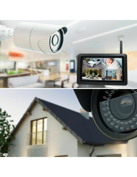 Kit videosorveglianza hd nvr dvr wireless 8 canali