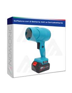 Soffiatore con 2 Batterie 4Ah e Caricabatterie...