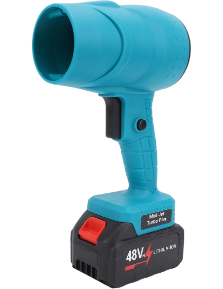 Soffiatore con 2 Batterie 4Ah e Caricabatterie Asciugatura Auto, giardino