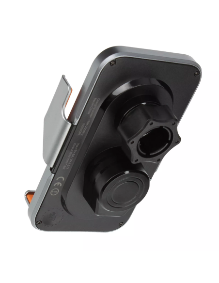 Supporto auto con caricabatterie a induzione QI proposto dal marchio LinQ, compatibile con smartphone larghi tra 6,5 e 9,6 cm