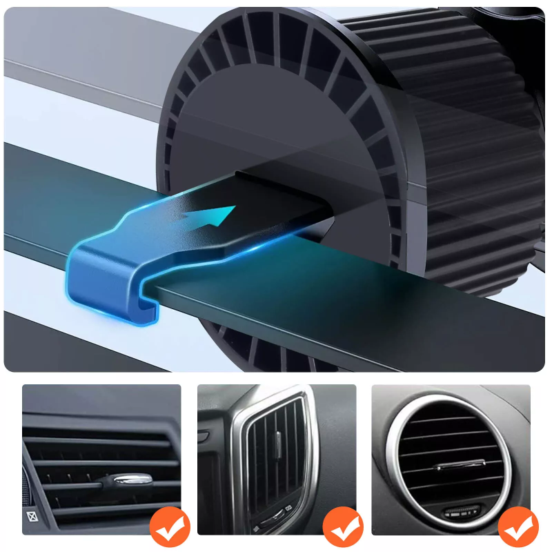 Supporto auto con caricabatterie a induzione QI...