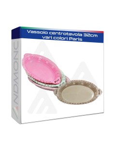 Vassoio centrotavola 32cm vari colori Paris