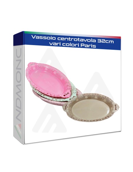 Vassoio centrotavola 32cm vari colori Paris