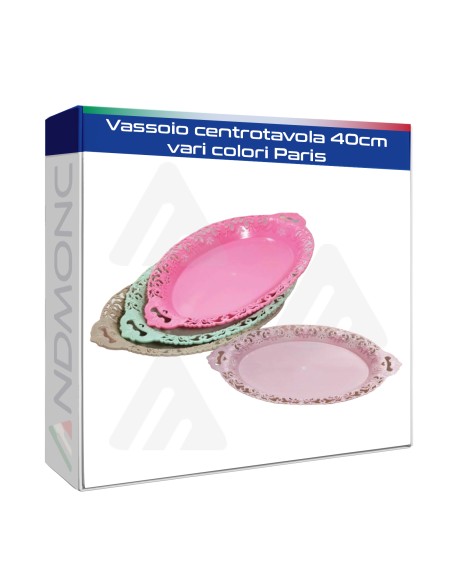Vassoio centrotavola 40cm vari colori Paris