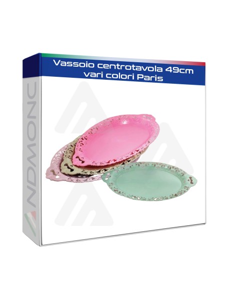Vassoio centrotavola 49cm vari colori Paris