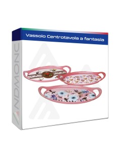 Vassoio Centrotavola a fantasia 30x16x3cm