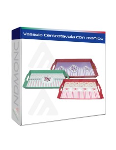Vassoio Centrotavola con manico 45x29x4cm
