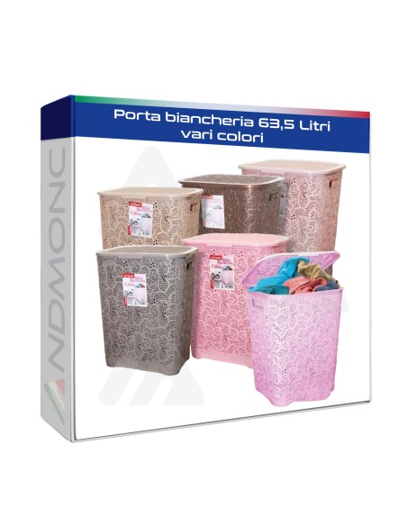 Porta biancheria 63,5 Litri vari colori