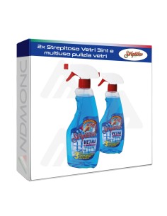 2x Strepitoso Vetri 3in1 e multiuso pulizia vetri