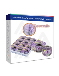 Candela Profumata Lavanda in Vetro