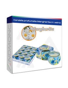 Candela Profumata Margherita in Vetro