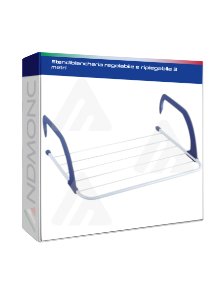 Stendibiancheria regolabile e ripiegabile 3 metri