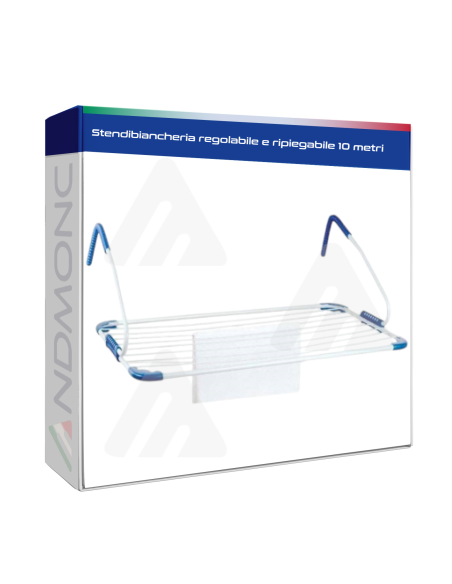 Stendibiancheria regolabile e ripiegabile 10 metri