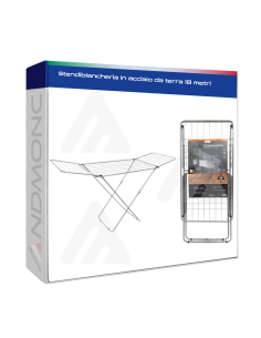 Stendibiancheria in acciaio da terra 18 metri